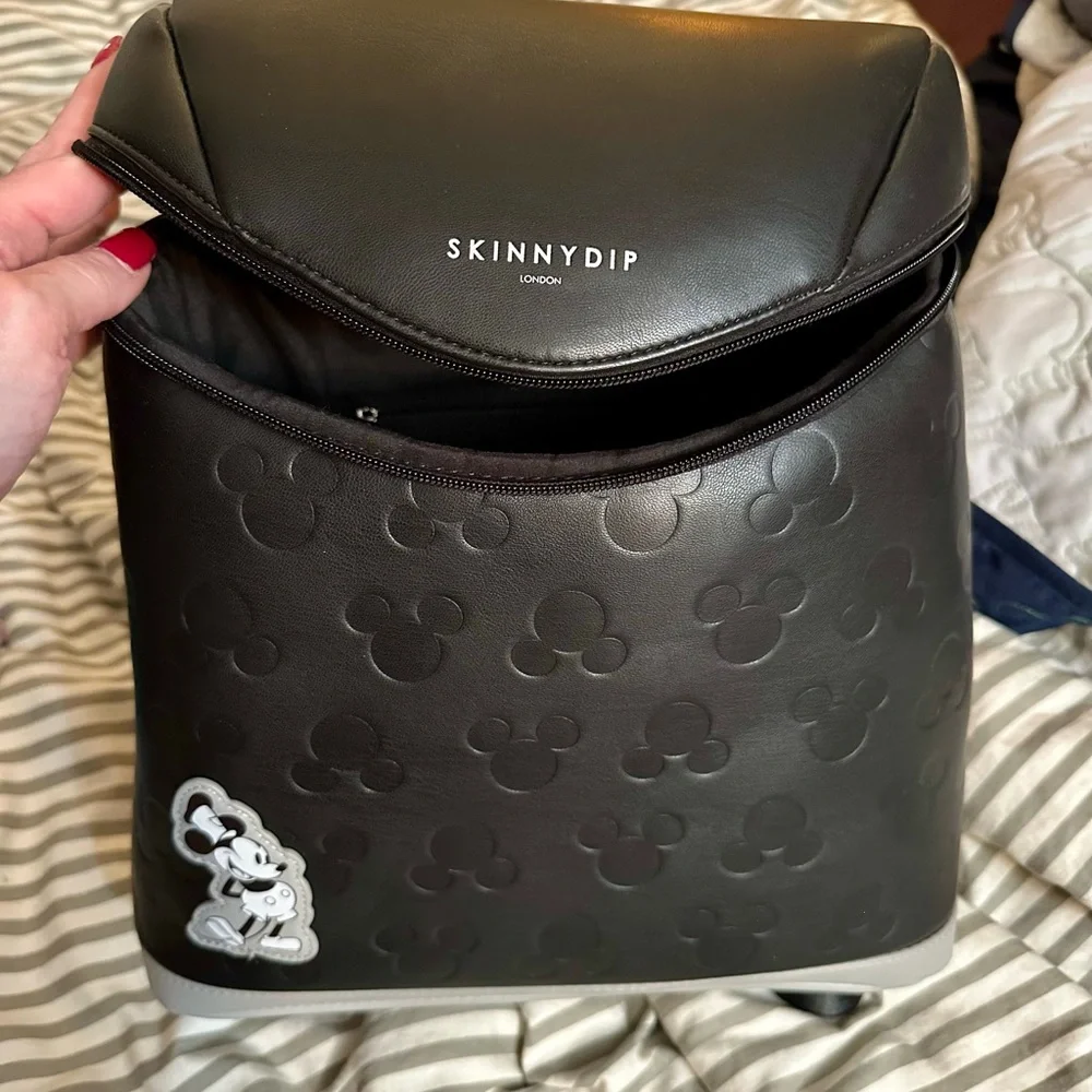 Skinnydip London Mickey Mouse Black Medium Backpack